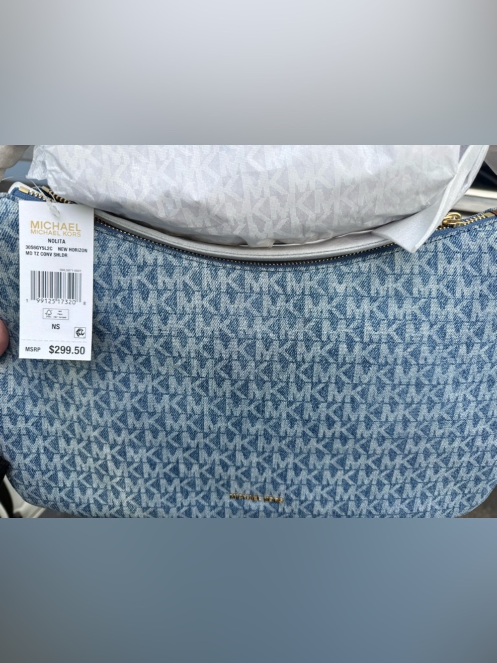 Michael Kors Blue Denim Nolita - Picture 9 of 15